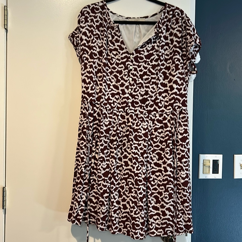 Side tie cinched waist dress